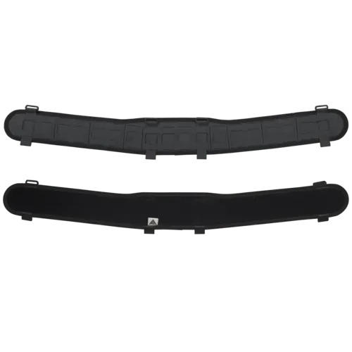 Shadow Grey tactical belt sleeve with laser cuts and soft back lining