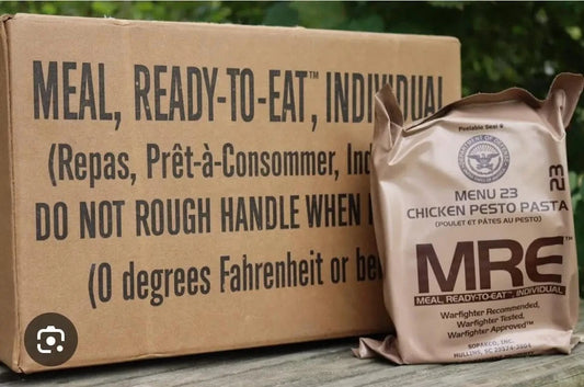RAVEN-12 MRE Military Meal Case – Full Box, Menu A with Heaters (2026–2027 Inspection Date)