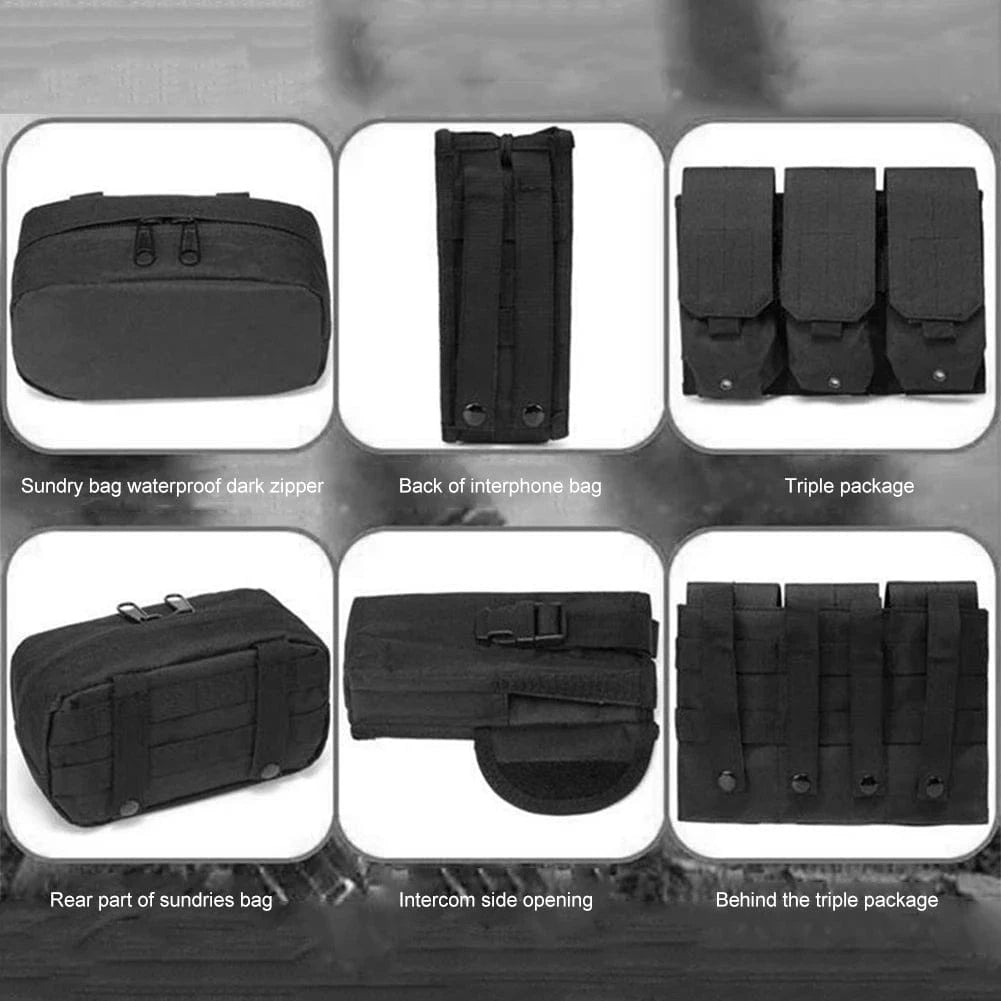 STRIKEWRAITH V2 – 600D MOLLE Tactical Vest, Adjustable Plate Carrier, Ops-Ready Loadout Rig