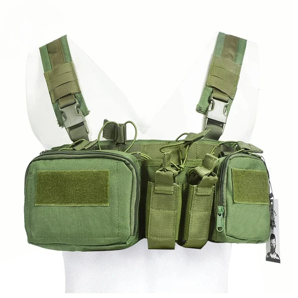 TCM CHEST RIG VEST – Tactical Loadout System | Nylon | MOLLE Compatible