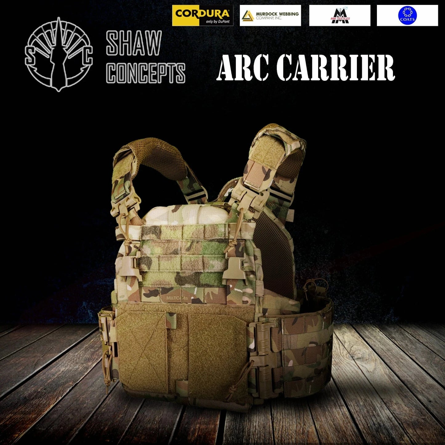 SHADOWCORE ARC-5 TACTICAL VEST – Tank Cut Carrier, Anti-IR, 500D
