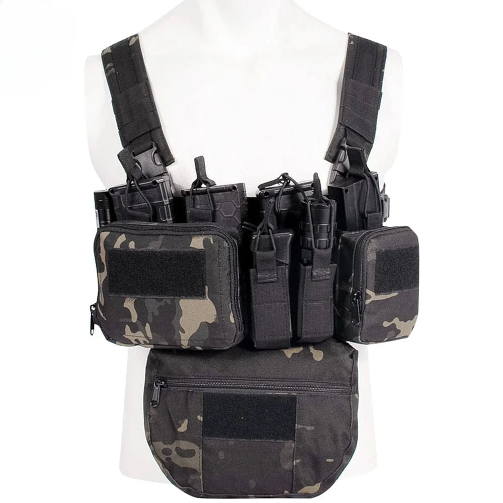 TCM CHEST RIG VEST – Tactical Loadout System | Nylon | MOLLE Compatible