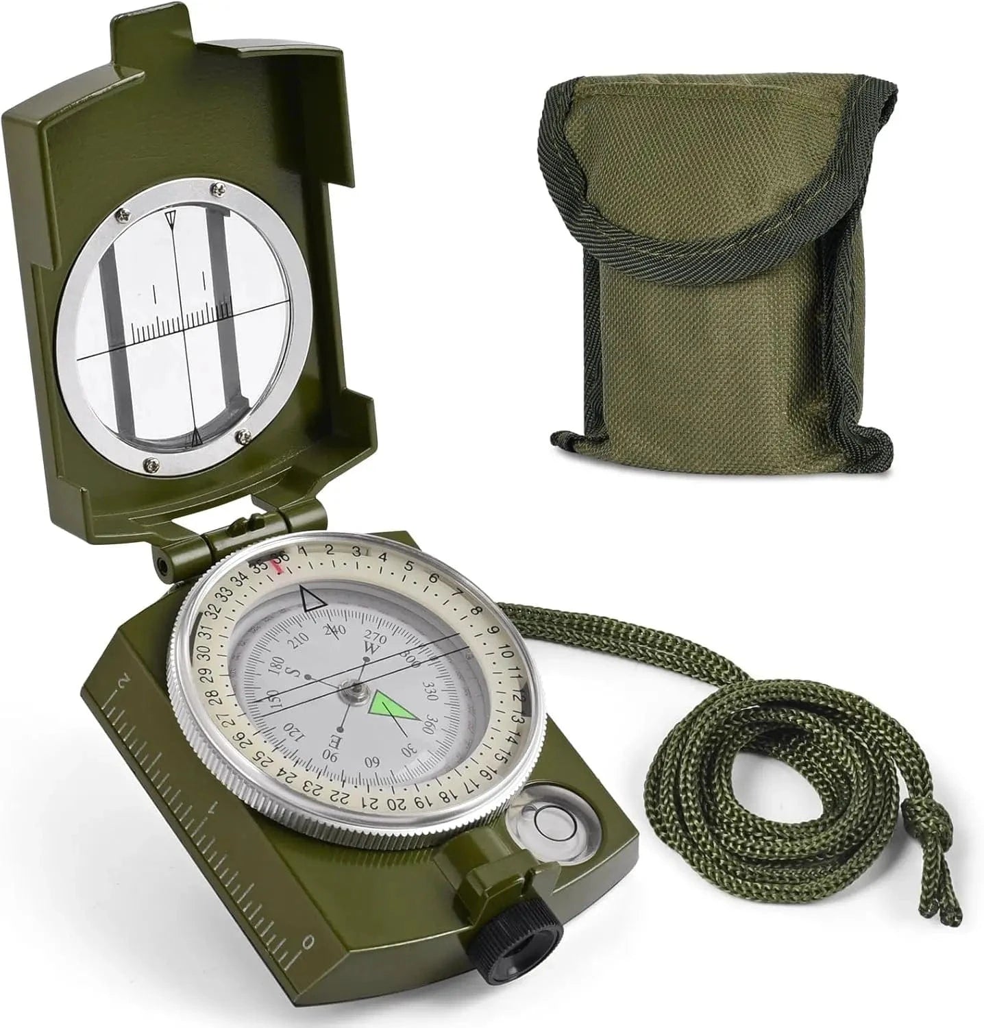 TACTICAL MILITARY COMPASS – Waterproof Fluorescent Survival Navigator