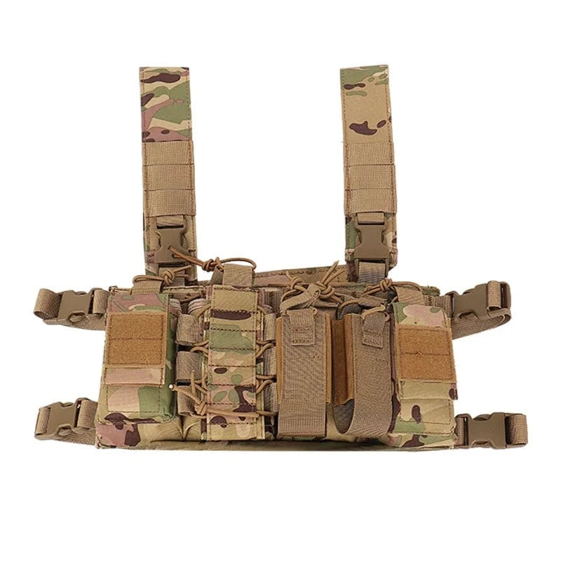 RECON RADIO HARNESS – Tactical Chest Rig Pouch for Comms, Maps & Utility Gear