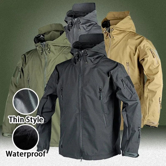 WOLFHIDE LIGHT TACTICAL WINDBREAKER – Waterproof Camouflage Field Shell Jacket