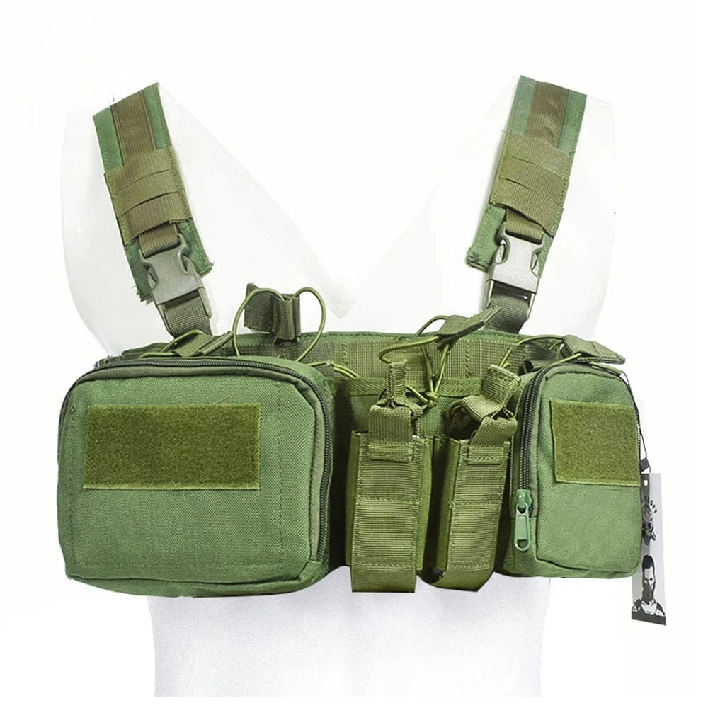 TCM CHEST RIG VEST – Tactical Loadout System | Nylon | MOLLE Compatible