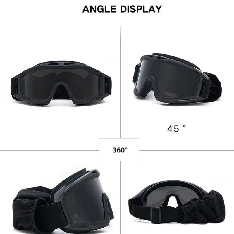 PHANTOM L-07 – Desert Tactical Goggles with Full Seal & Shock Shield