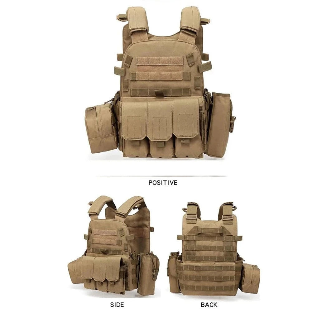 STRIKEWRAITH V2 – 600D MOLLE Tactical Vest, Adjustable Plate Carrier, Ops-Ready Loadout Rig