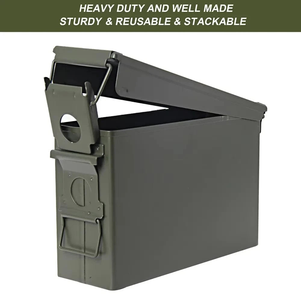 STRONGHOLD 30 Cal Steel Ammo Can – Compact Waterproof Ammo & Gear Storage Box