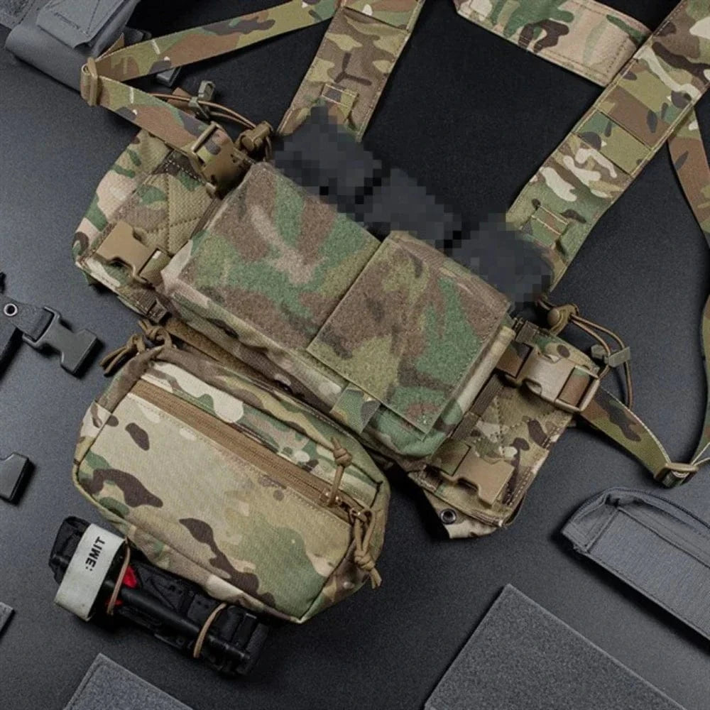 MK4 MICRO CHEST RIG – Modular Tactical Harness | 500D Nylon | YKK | Multicam Variants