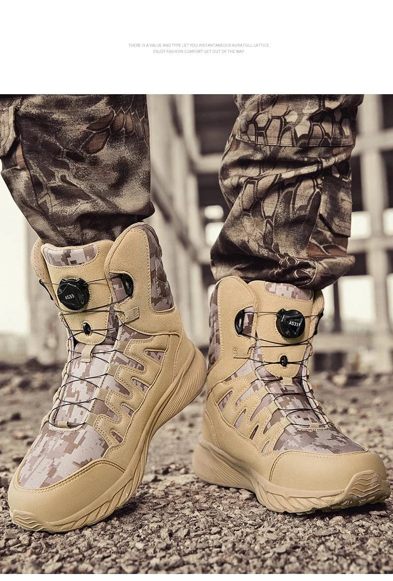 RAIDCORE V6 – Tactical Ankle Boots, Zip-Up, Waterproof, Desert-Ready Combat Sole