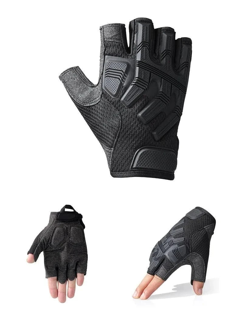 GHOSTCUT F2 Fingerless Gloves Non-slip Breathable Half Finger Mitterns