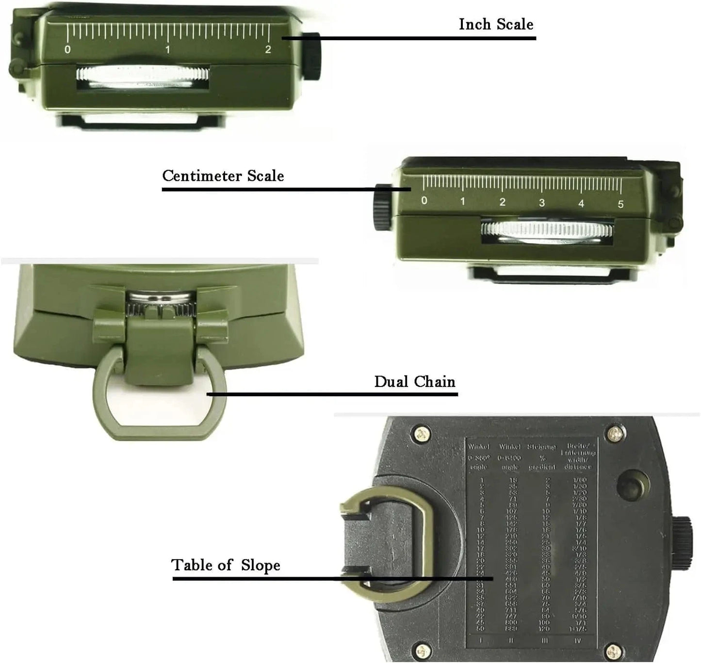 TACTICAL MILITARY COMPASS – Waterproof Fluorescent Survival Navigator