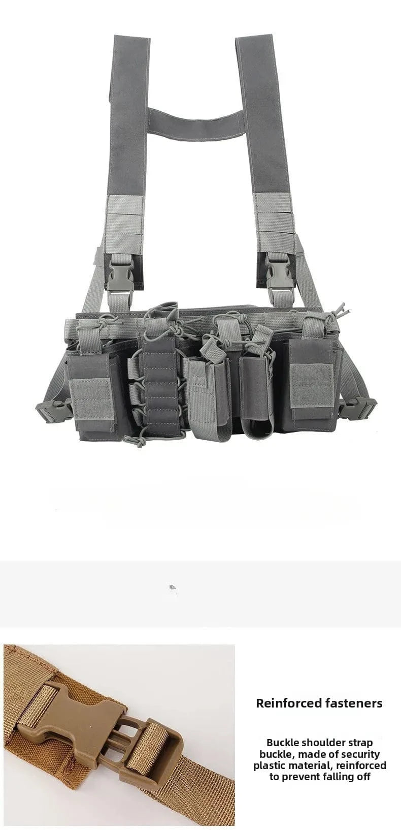 RECON RADIO HARNESS – Tactical Chest Rig Pouch for Comms, Maps & Utility Gear