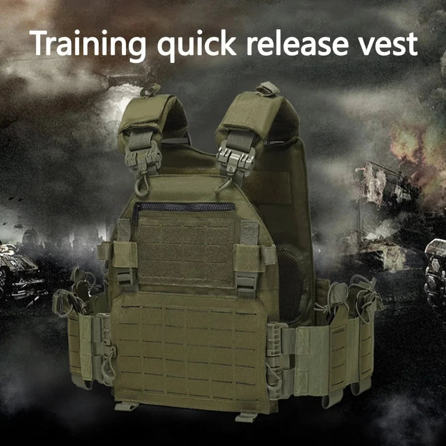 IRONFIELD V5 MOLLE CARRIER – Quick Release Vest, 1000D Waterproof Shell