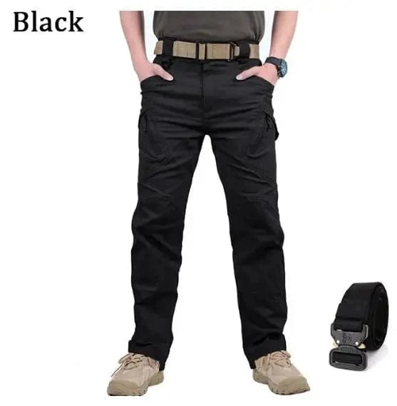 IRONFLEX SWAT COMBAT JOGGERS – Waterproof Tactical Cargo Pants with Elastic Waist