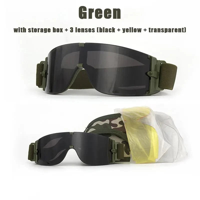 STRIKE X800 – Tactical Windproof Eyewear for Field, Recon, and Outdoor Ops