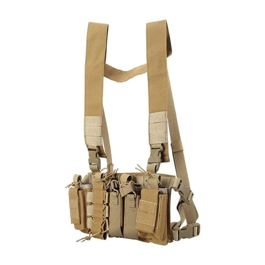 RECON RADIO HARNESS – Tactical Chest Rig Pouch for Comms, Maps & Utility Gear