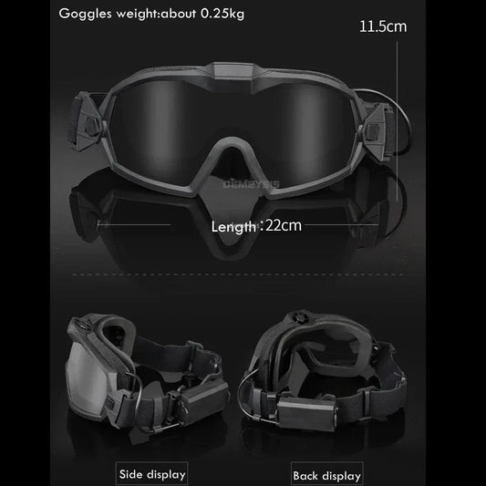 WHIRLWIND V92 – Tactical Anti-Fog Goggles with Integrated Micro Fan & Dual-Lens System