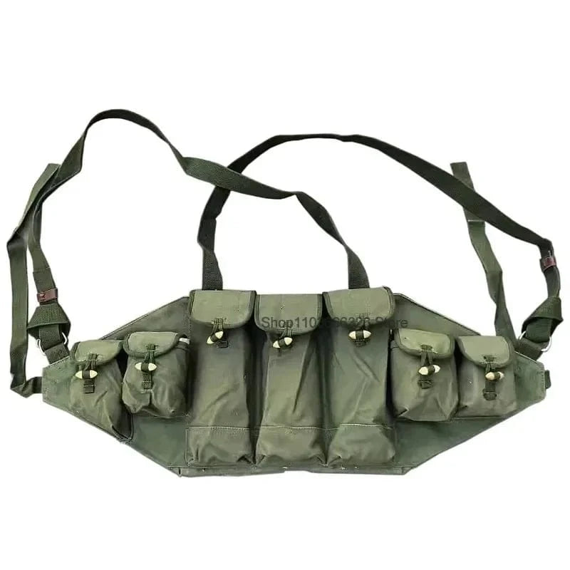 TYPE 56 LIFCHIK-1 – Classic AK Chest Rig | Canvas Carrier | 3-Cell Mag Pouch | Field Ready
