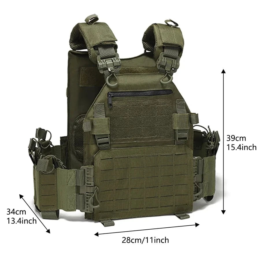 IRONFIELD V5 MOLLE CARRIER – Quick Release Vest, 1000D Waterproof Shell