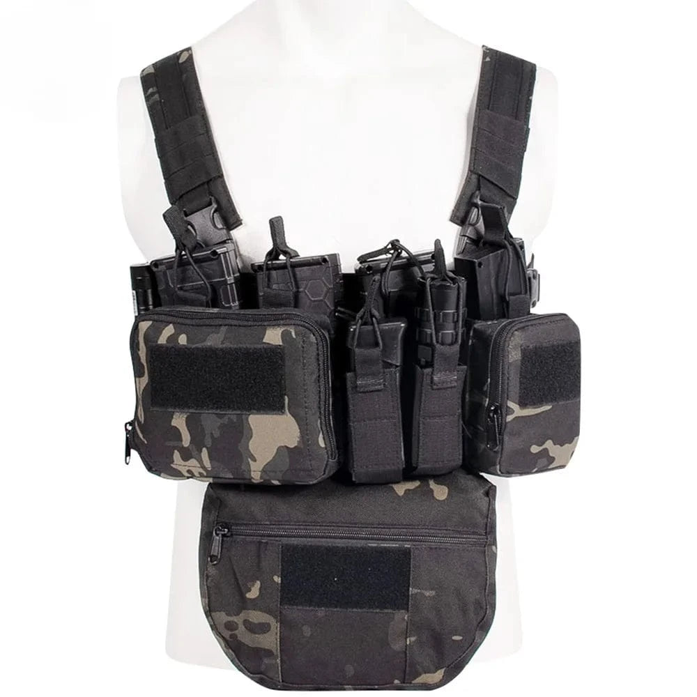 TCM CHEST RIG VEST – Tactical Loadout System | Nylon | MOLLE Compatible