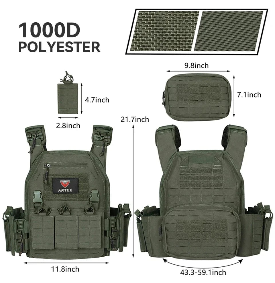 RAPTORCORE V1 Quick-Release Plate Carrier – Modular Tactical Vest