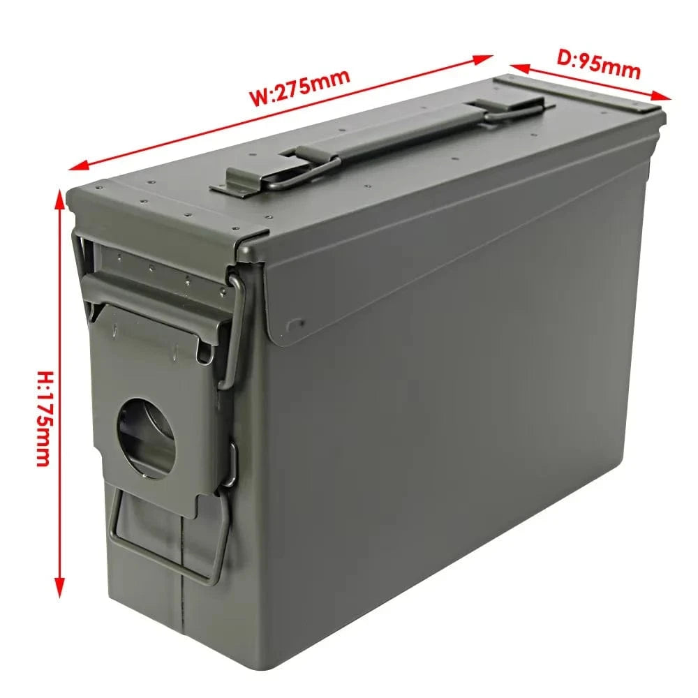 STRONGHOLD 30 Cal Steel Ammo Can – Compact Waterproof Ammo & Gear Storage Box