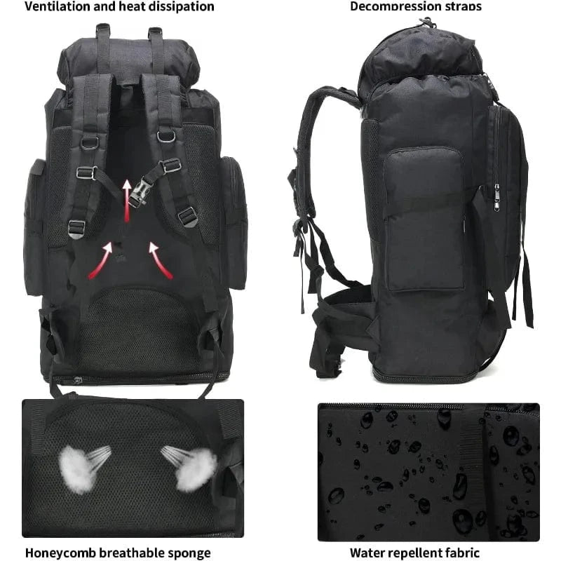 BRAVEPACK MK7 – 70L/100L Tactical Assault Backpack for Hiking, Climbing, and Field Ops