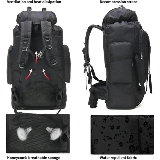 BRAVEPACK MK7 – 70L/100L Tactical Assault Backpack for Hiking, Climbing, and Field Ops