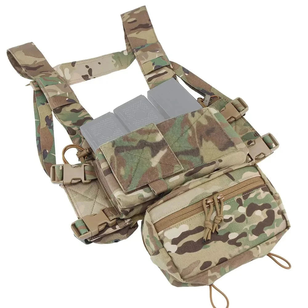 MK4 MICRO CHEST RIG – Modular Tactical Harness | 500D Nylon | YKK | Multicam Variants