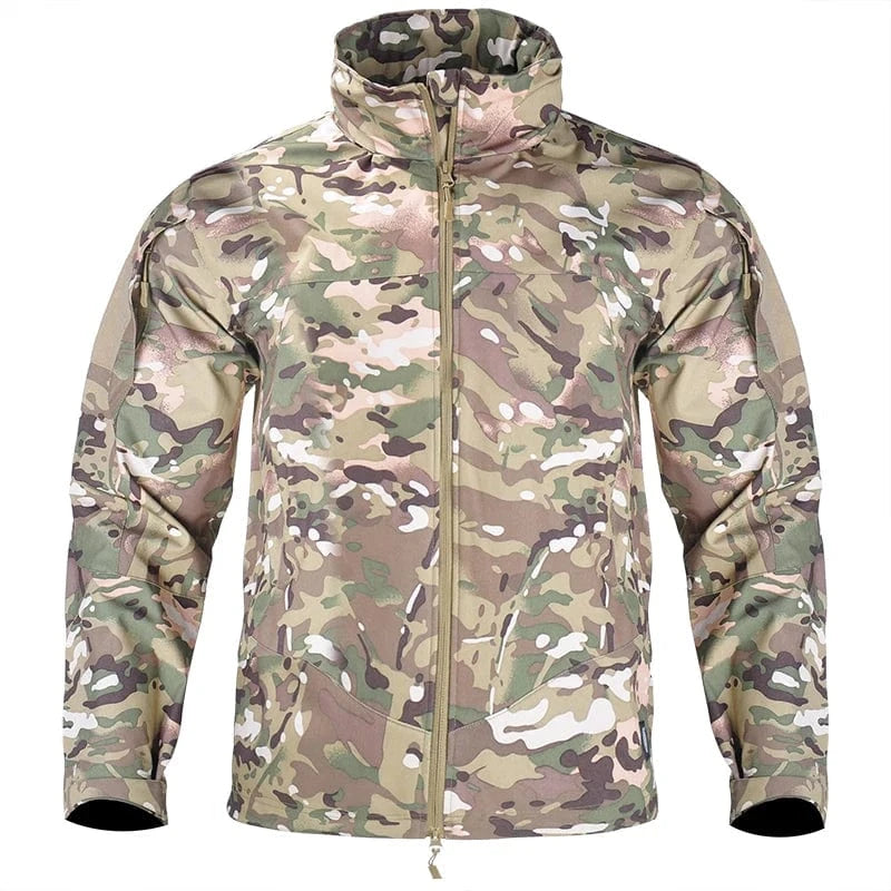 STALKER OPS HOODED TACTICAL JACKET – Waterproof Combat Shell with 6 Gear Pockets