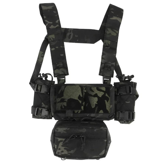 MK4 MICRO CHEST RIG – Modular Tactical Harness | 500D Nylon | YKK | Multicam Variants