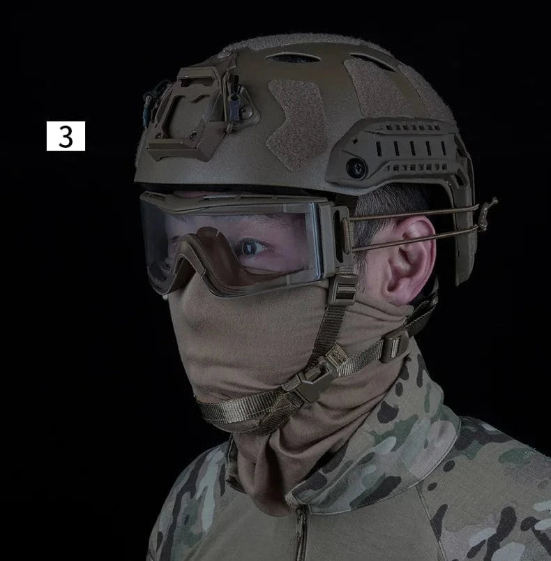 FALCON-V3 IMPACT GOGGLES – 3-Lens Tactical Set for Helmet Ops