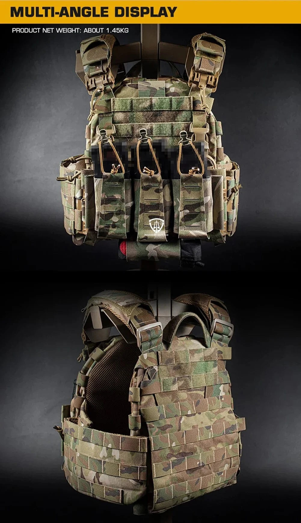 REAPER ARC VEST – Quick-Release Tactical Carrier w/ Mag Pouches & Drop Bag