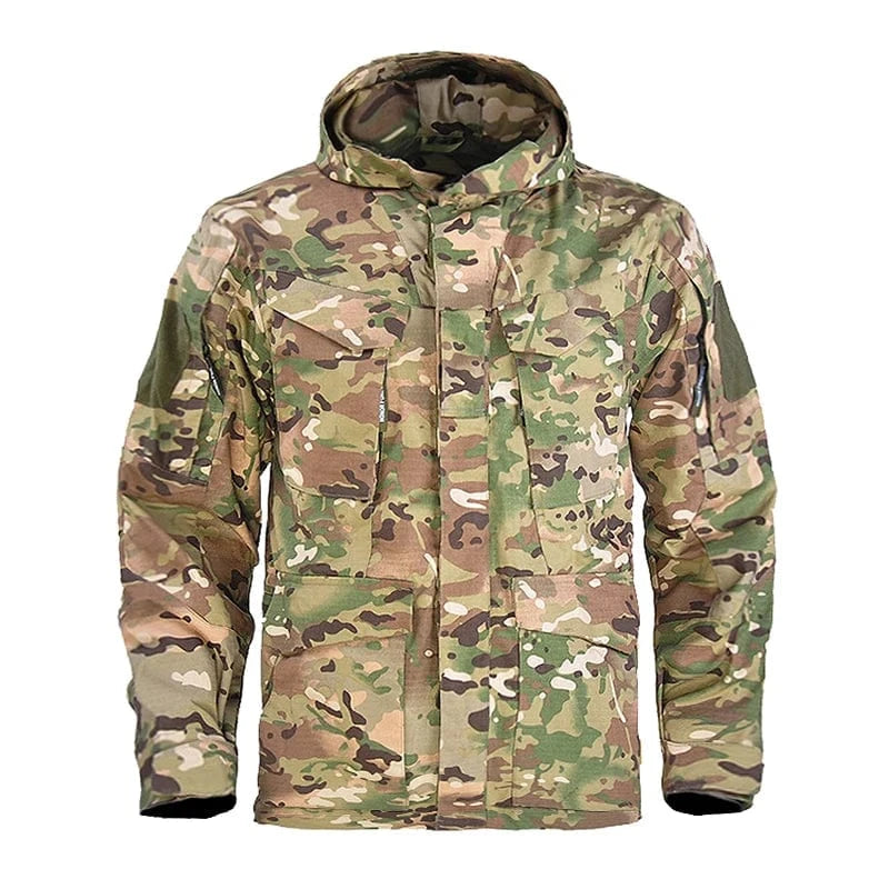 M65 WARCORE TACTICAL JACKET – Waterproof Military Field Shell with 10 Gear Pockets