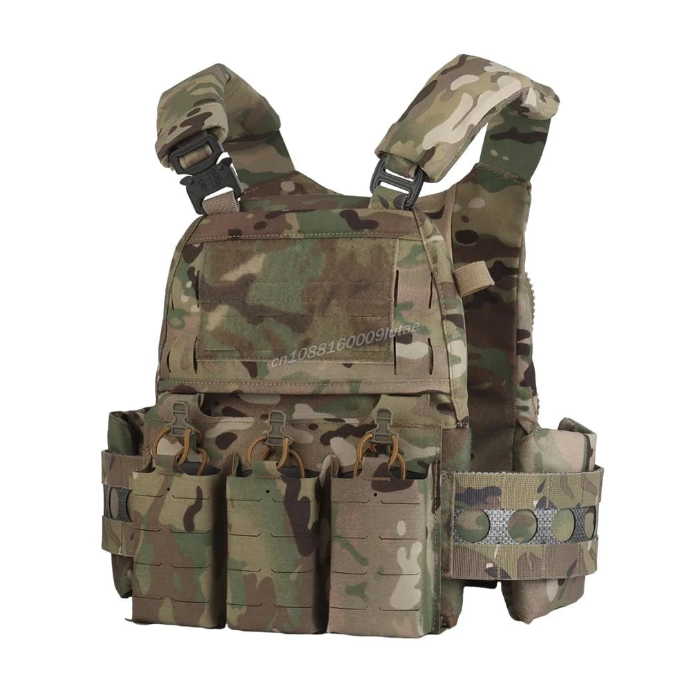 FIRELINE V5 – Modular Plate Carrier Set w/ Quick-Detach Front Panel + Mag Pouch System