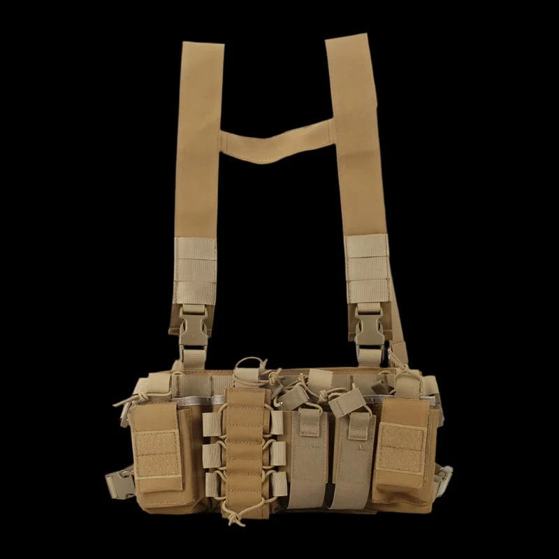 RECON RADIO HARNESS – Tactical Chest Rig Pouch for Comms, Maps & Utility Gear