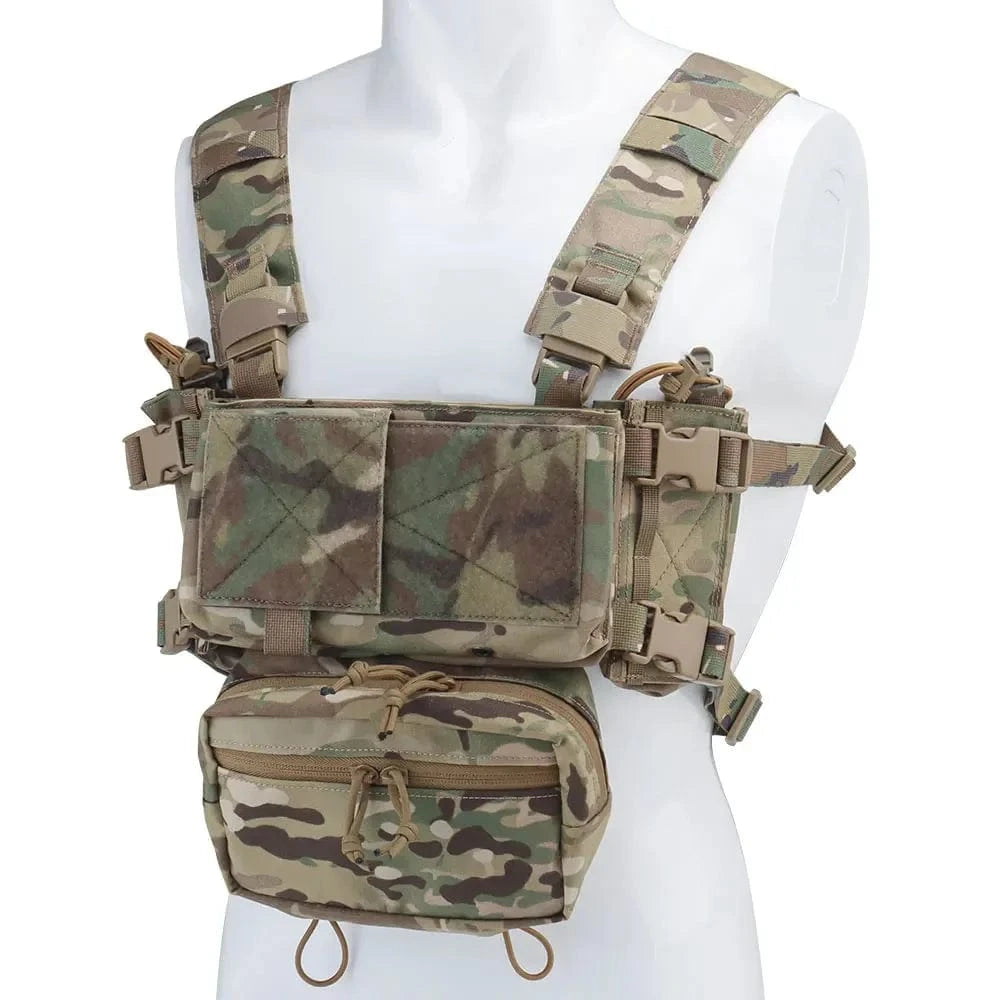 MK4 MICRO CHEST RIG – Modular Tactical Harness | 500D Nylon | YKK | Multicam Variants