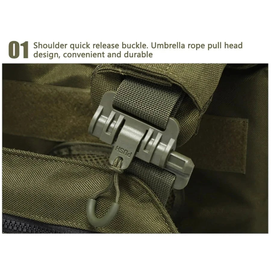 IRONFIELD V5 MOLLE CARRIER – Quick Release Vest, 1000D Waterproof Shell