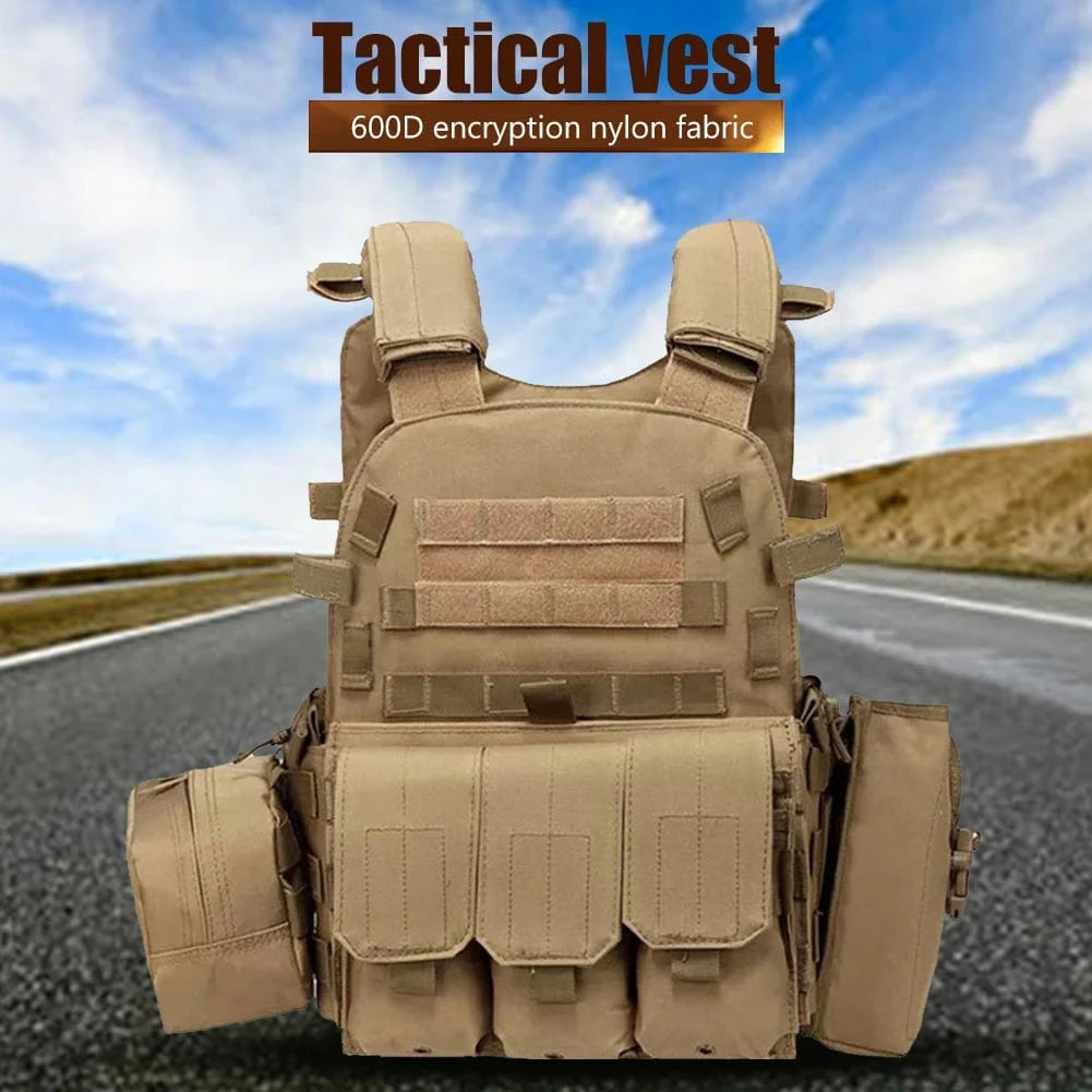 STRIKEWRAITH V2 – 600D MOLLE Tactical Vest, Adjustable Plate Carrier, Ops-Ready Loadout Rig