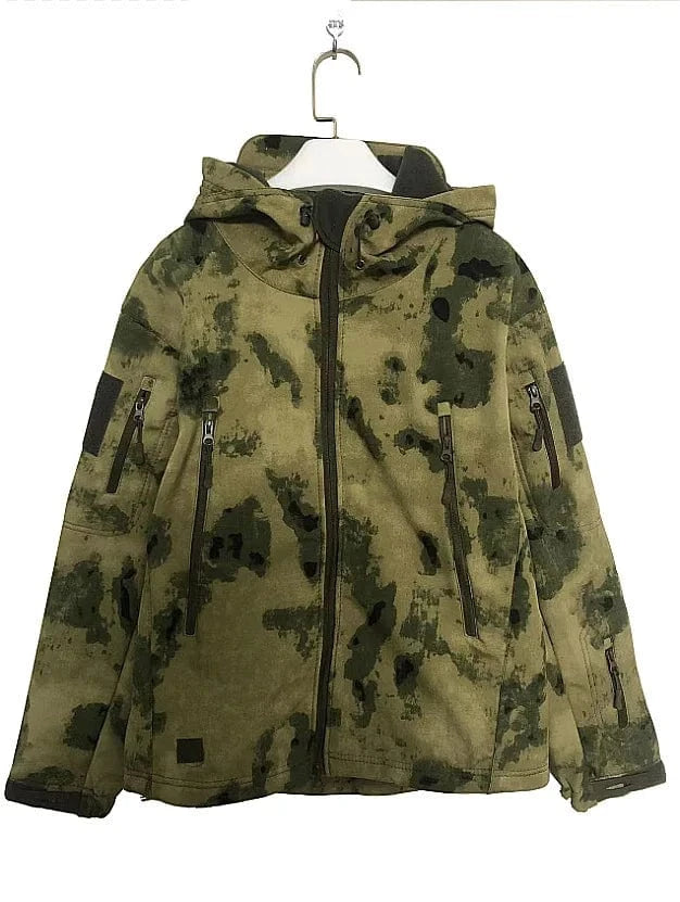 STRIKESHELL TACTICAL TECH JACKET – Fleece-Lined Soft Shell Combat Windbreaker