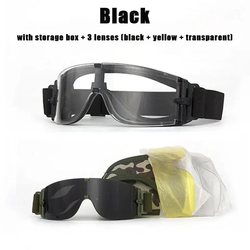 STRIKE X800 – Tactical Windproof Eyewear for Field, Recon, and Outdoor Ops