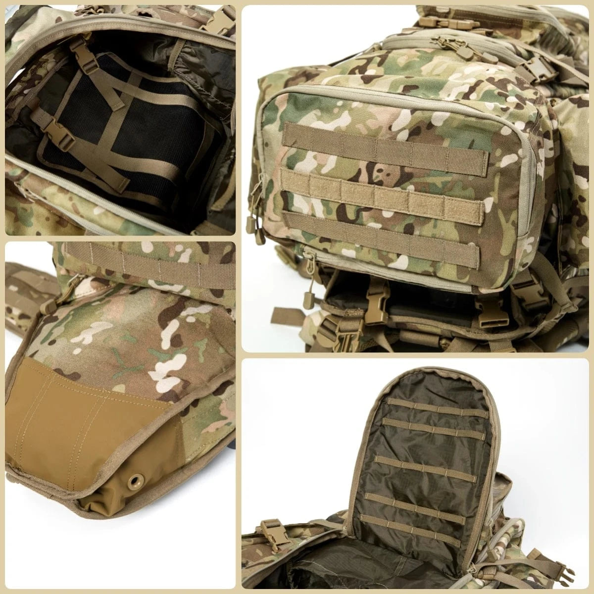 AKMAX G4 Sniper Operation Pack – Tactical Rifle Carrier Rucksack with Hydration System (80L)