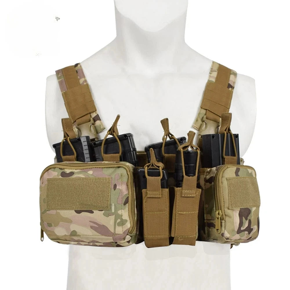 TCM CHEST RIG VEST – Tactical Loadout System | Nylon | MOLLE Compatible