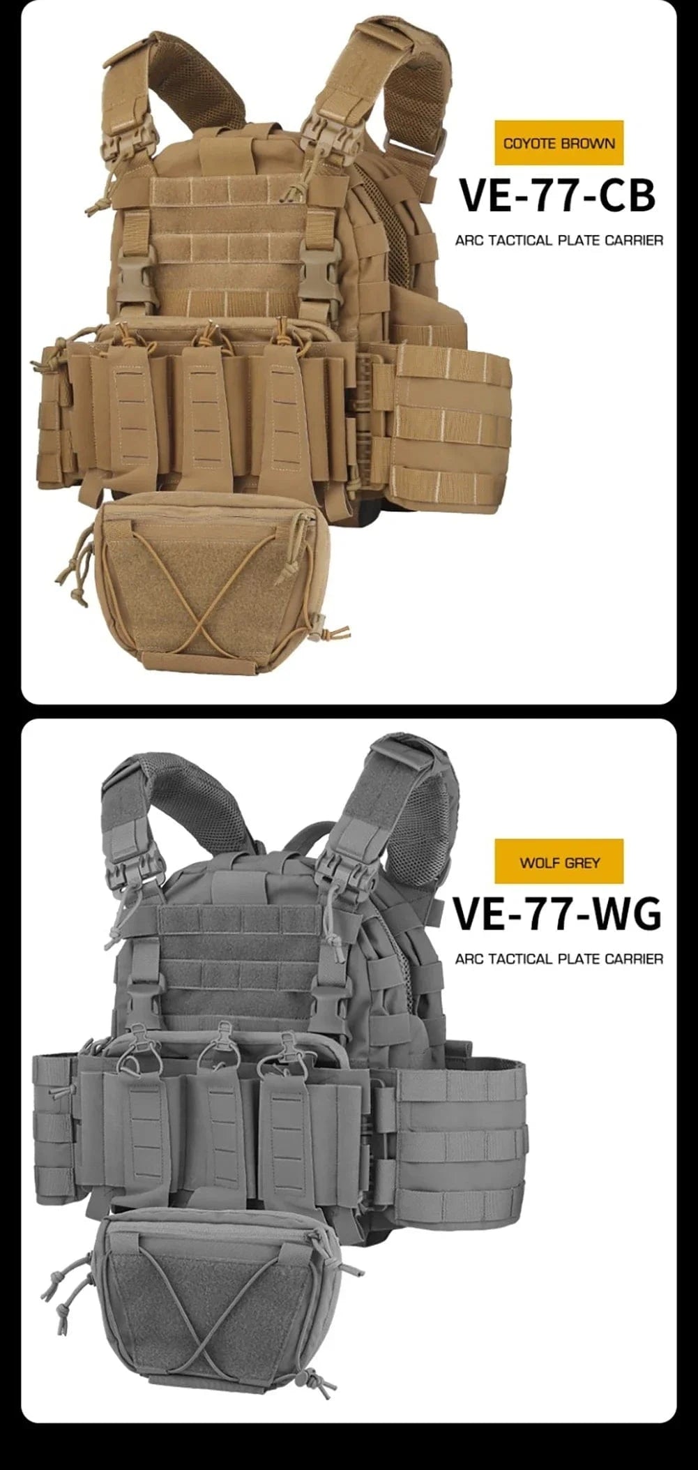 REAPER ARC VEST – Quick-Release Tactical Carrier w/ Mag Pouches & Drop Bag