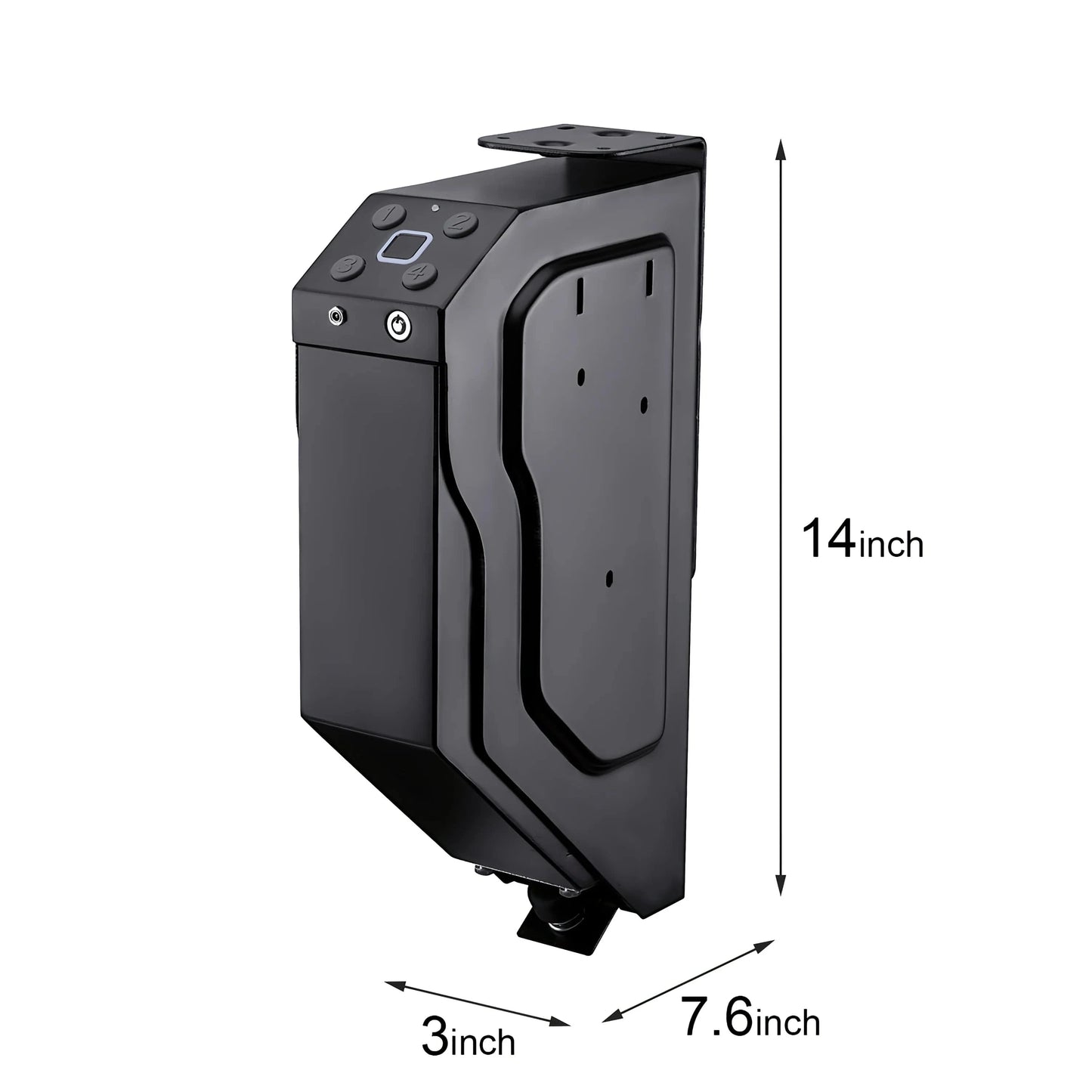 BLACKVAULT SIGMA Biometric Pistol Safe – Fingerprint + Password Lockbox