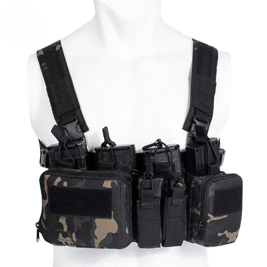 TCM CHEST RIG VEST – Tactical Loadout System | Nylon | MOLLE Compatible