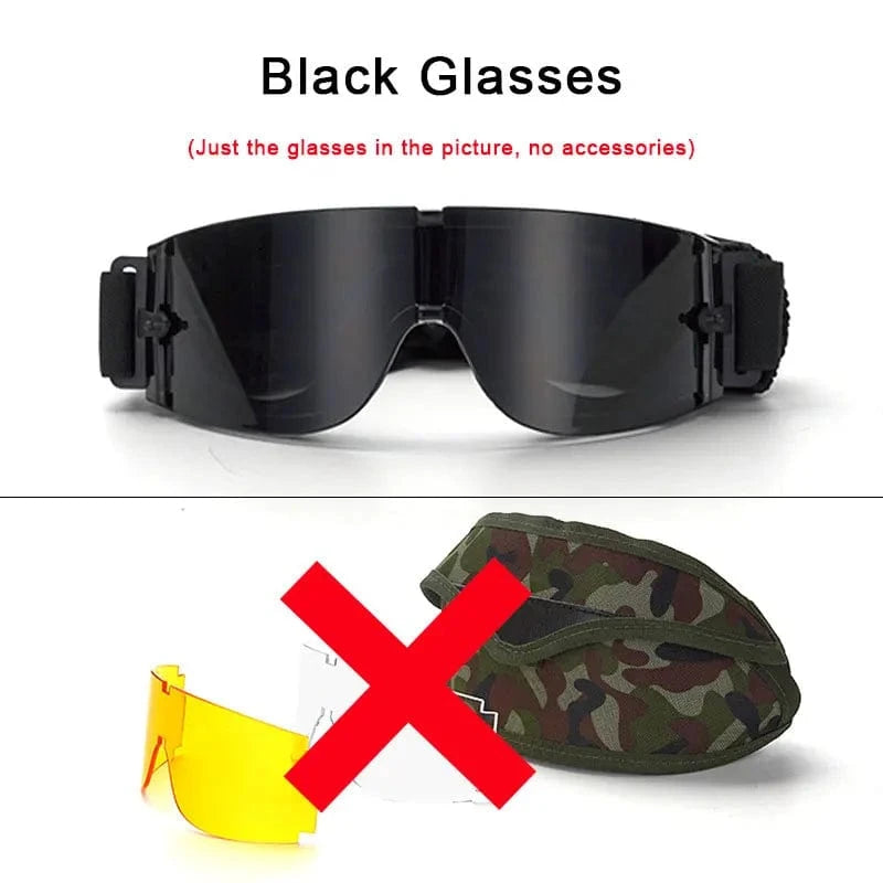STRIKE X800 – Tactical Windproof Eyewear for Field, Recon, and Outdoor Ops