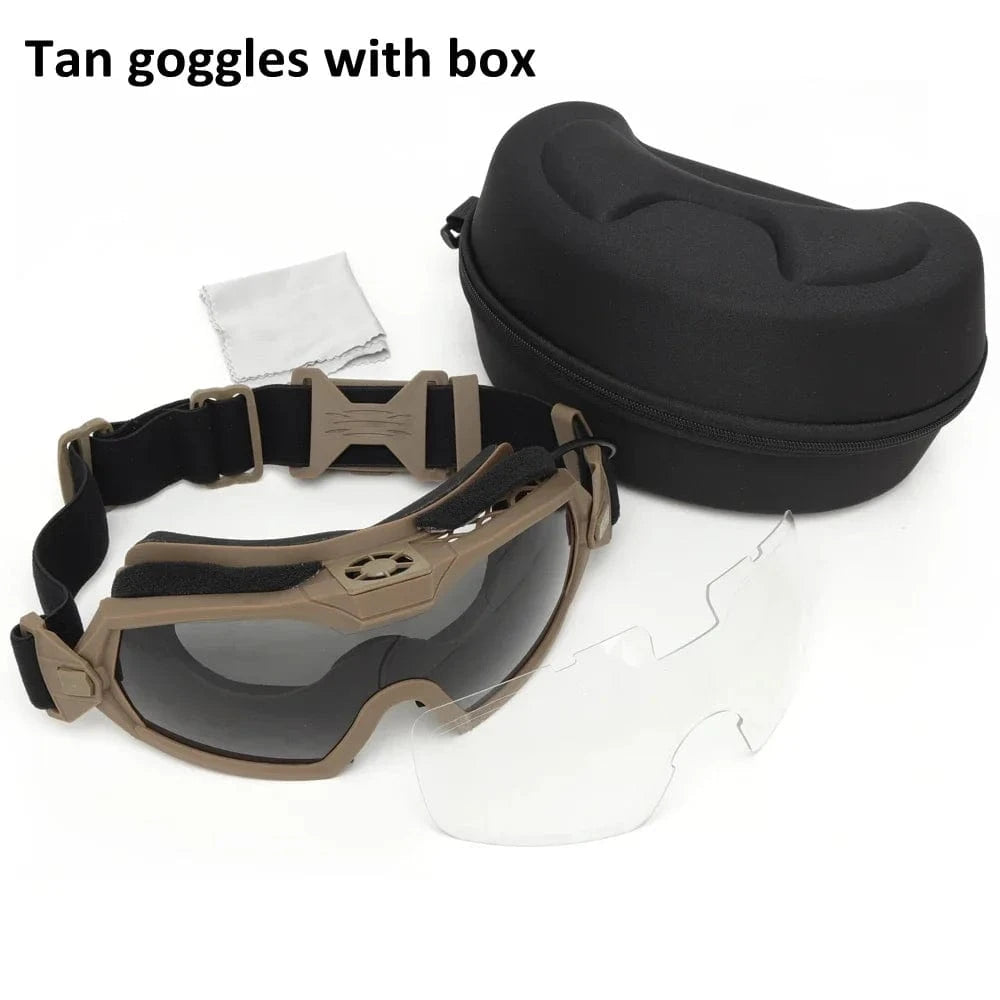 WHIRLWIND V92 – Tactical Anti-Fog Goggles with Integrated Micro Fan & Dual-Lens System